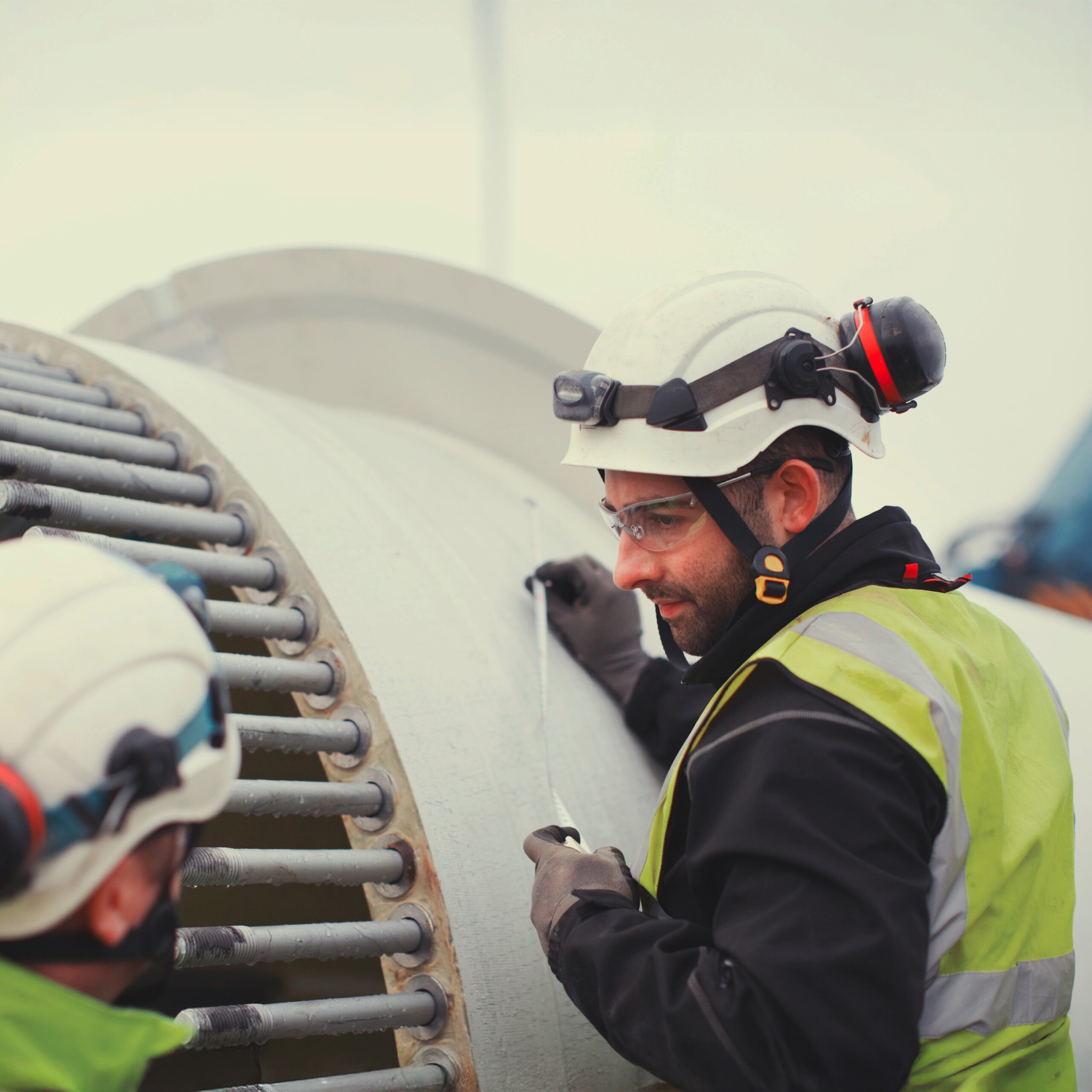 Engineers working on Wind Turbine