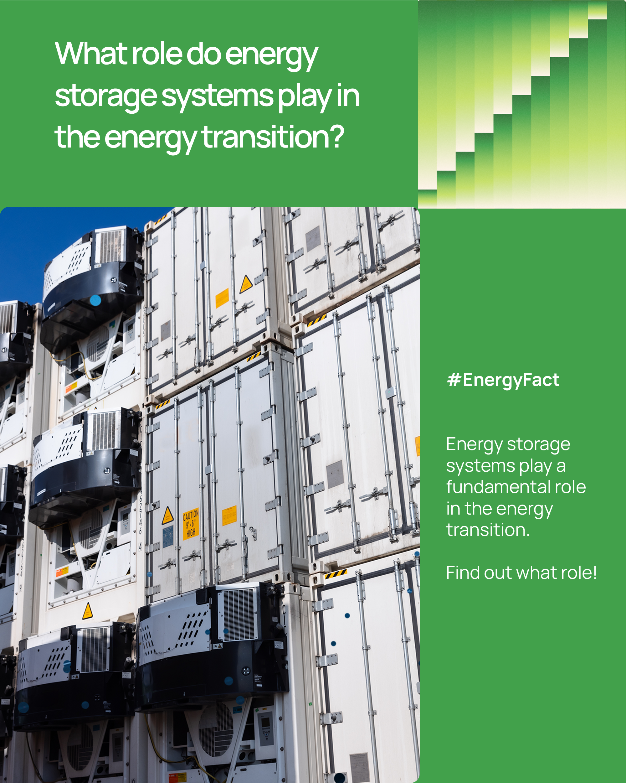 What role do energy storage systems play in the energy transition?